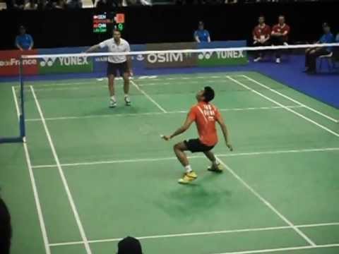 Lin Dan vs Joachim Persson internationnaux de france 2011 badminton