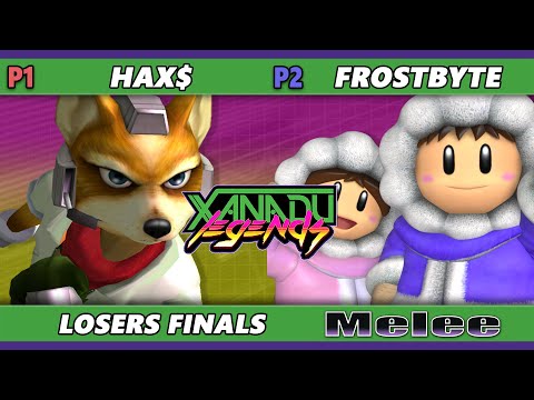 Xanadu Legends LOSERS FINALS - Hax$ (Fox) Vs. Frostbyte (Ice Climbers) Smash Melee - SSBM