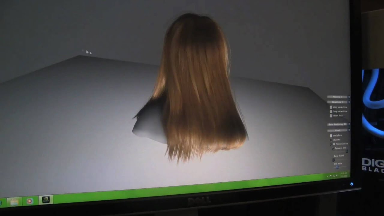NVIDIA Simulating Realistic Hair - Amazing Techdemo - YouTube