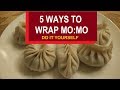 Easy 5 momos shape - how to fold momos