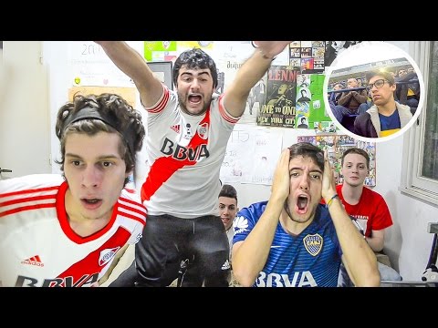 Boca 1 River 3 Argentinian Superclasico, football tournament FRIENDS REACTION
