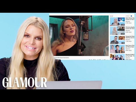ジェシカ・シンプソン、YouTubeでファンカバーを見る｜Glamour (Jessica Simpson Watches Fan Covers On YouTube | Glamour)