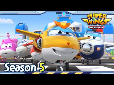 Super Wings Day | Super wings season 5 | Super wings super pets | EP01