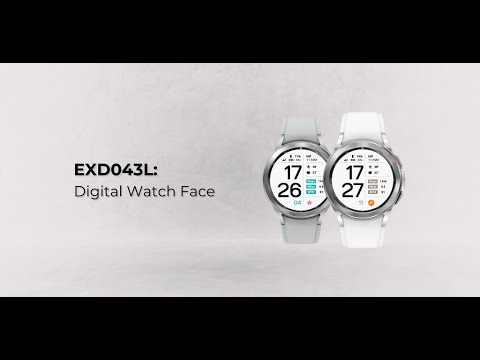 EXD043L: Digital Watch Face