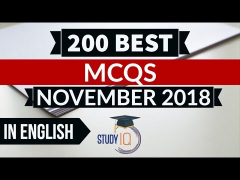 200 Best current affairs November 2018 in ENGLISH Set 1  - IBPS PO/SSC CGL/UPSC/IAS/RBI Grade B 2019