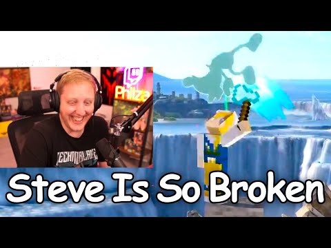 Philza Laughs at Minecraft Steve Destroying Smash Bros Tournament!