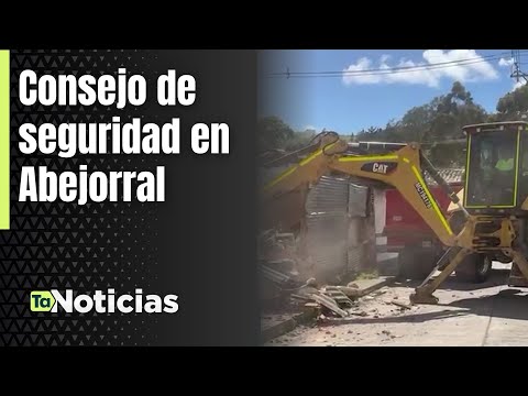 Consejo de seguridad en Abejorral: tres casas de vicio demolidas - Teleantioquia Noticias