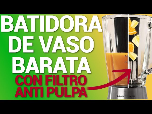 Vídeo relacionado con Tristar Batidora, jarra batidora de cristal de 1 litro, 2 velocidades, función pulso para picar hielo, piezas aptas para lavavajillas, negra, 350 W, Smoothie Maker BL-4482