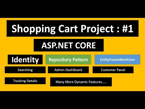 Shopping Cart Project in ASP.NET CORE