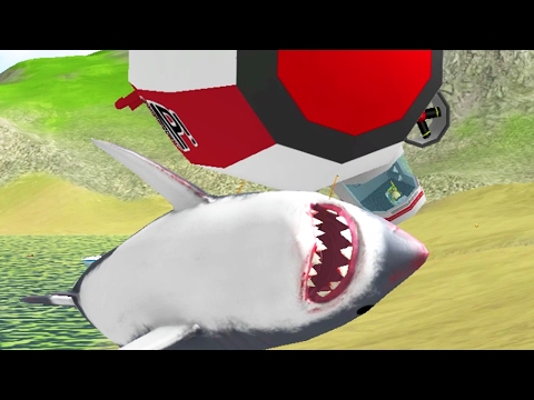 CAN THE BLIMP LIFT THE GIANT SHARK? - Amazing Frog - Part 84 | Pungence