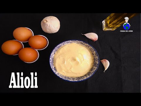 Cómo hacer Mayonesa de Ajo | Alioli Casero con la Batidora