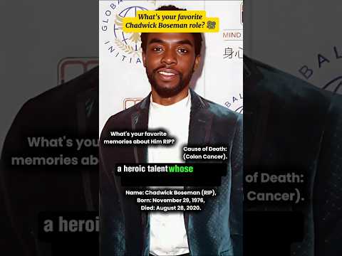 RIP Chadwick Boseman (1976–2020) – Black Panther Star, Marvel Hero & Inspiring Icon #rip #wakanda