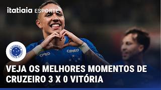VEJA OS MELHORES MOMENTOS DE CRUZEIRO 3 x 0 VITÓRIA