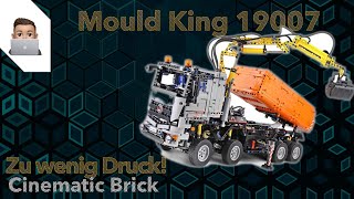 Mould King 19007 - Ferngesteuerter LKW mit Pneumatik Kranarm [Deutsch] [4K]