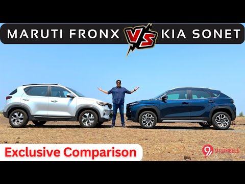 Maruti Fronx vs Kia Sonet Comparison || Exclusive Face Off || Specs, Features, Design & Engine