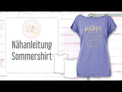 Nähanleitung lillesol Sommershirt - ein T-Shirt nähen
