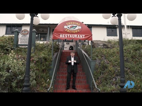 World Famous Sardine Factory Restaurant in Monterey, California & Historic Cannery Row Caboose
