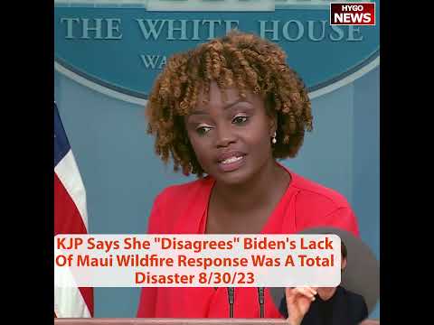 Doocy: Was Maui Help Slow Because Biden Was on Vacation? Jean-Pierre: 'Your Question Is Wrong' (August 30, 2023)