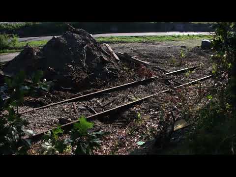 Unused and buried railroad siding being restored - Buzzards Bay, MA - 9/7/2023