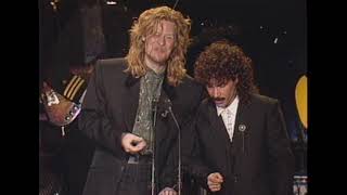 Hall &amp; Oates Induct The Temptations at the 1989 Rock &amp; Roll Hall of Fame Induction Ceremony
