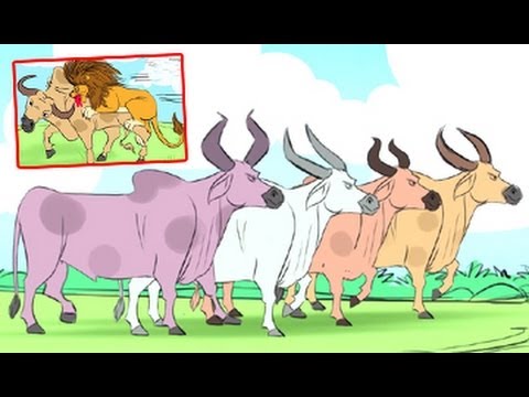 నాలుగు ఎద్దులు మరియు ఒక సింహం కథ - story by dr chitti vishnu priya - stories