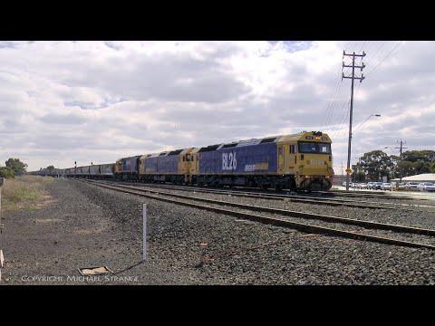 7732V Pacific National Grain Train At Anakie Loop (24/4/2022) - PoathTV Australian Railways