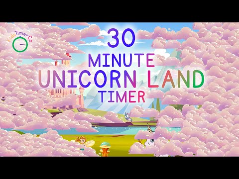 30 Minute Unicorn Timer Kids Visual Timer