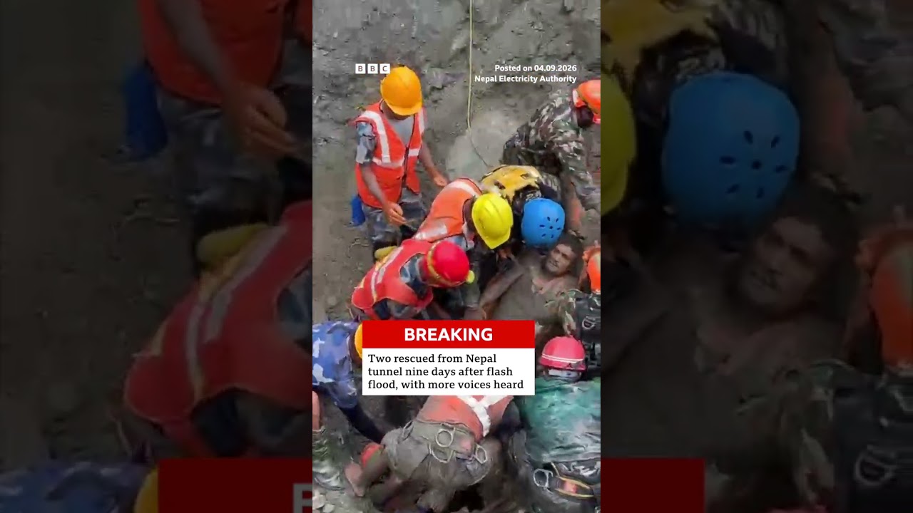 Nepal rescues two people from tunnel nine days after devastating flash flood