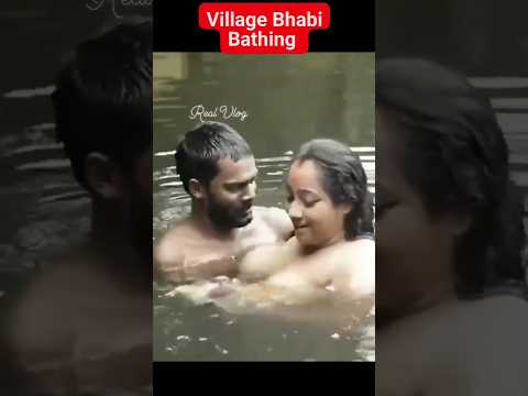 Village women bathing video in river hot anti sexy bathing wet body #viral #shortsvideo #bathing