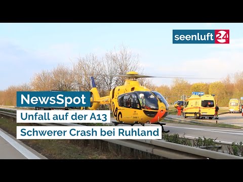 NewsSpot: Unfall auf der A13 - Schwerer Crash bei Ruhland