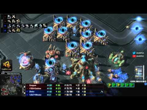 2x2 LotV Шоуматч Cybbet: Strelok + Minato vs Couguar + CoolTea