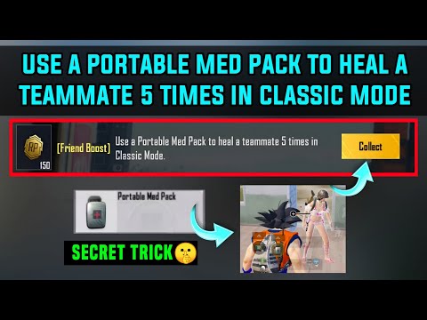 Use A Portable Med Pack To Heal A Teammate 5 Times In Classic Mode / Bgmi Portable Pack Use Location