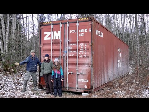 We Bought Our FIRST Shipping Container for Our OFF GRID Property!!!