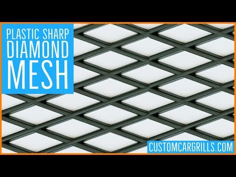 Sharp Diamond Universal Plastic Grill Mesh - by customcargrills.com