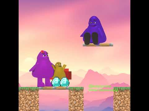 Grimace Was Betrayed And The End #minecraft #shorts #grimaceshake
