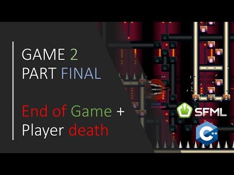 C SFML Simple 2D Games GAME 2 FINAL Ending game and Player death