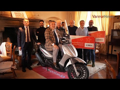Maxi assegni e un motorino: Orgoglio Varese continua a sostenere lo sport