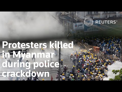 緬甸警方開槍驅散抗議活動，至少9人死亡 (At least nine killed in Myanmar as police fire to break up protests)