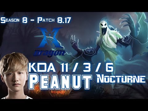 KZ Peanut NOCTURNE vs CAMILLE Jungle - Patch 8.17 KR Ranked