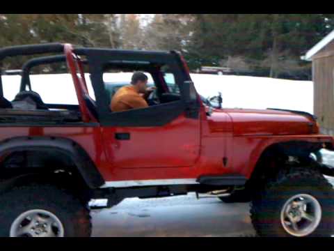 95 jeep wrangler yj 350 v8 open headers