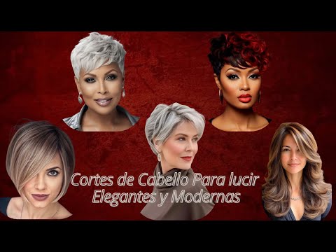 Cortes de Cabello Para lucir  Elegantes y Modernas #hairstyle #hairtransformation #cortedecabelo