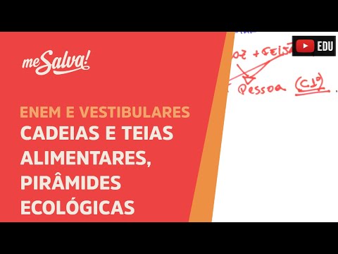 Me Salva! ECO14 - Ecologia - Cadeias e teias alimentares, pirâmides ecológicas