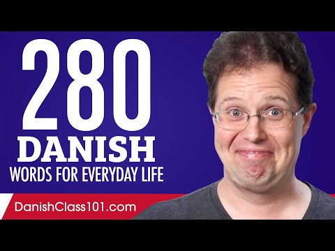 280 Danish Words for Everyday Life - Basic Vocabulary #14