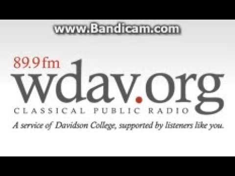 89.9 WDAV Davidson, NC (Classical) 10pm TOTH (1/29/14)