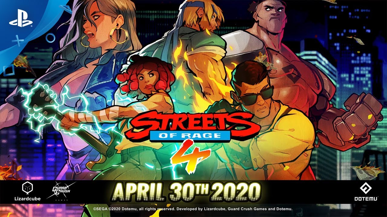 Streets of Rage 4 Chega para PS4 Dia 30 de Abril com um Novo Battle Mode