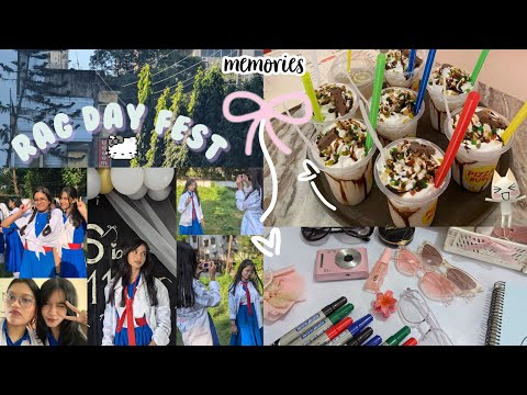 Rag Day Vlog 🪻✨. #aestheticvlog #schoollife 