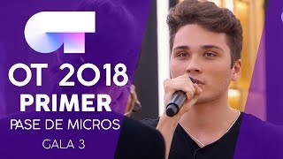 &quot;LO SIENTO&quot; - NATALIA y DAMION | Primer pase de micros Gala 3 | OT 2018