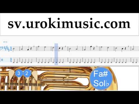 Lär Dig Spela Tuba David Guetta, Justin Bieber - 2U Tabs Nybörjare Del 1 övningar um-i492