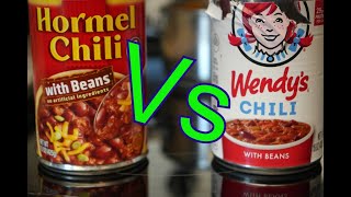 Hormel Chili Vs Wendy's Chili