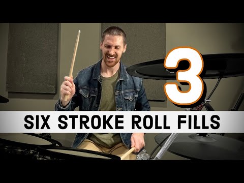 3 AWESOME Drum Fills Using the Six Stroke Roll (Drum Lesson 2023)
